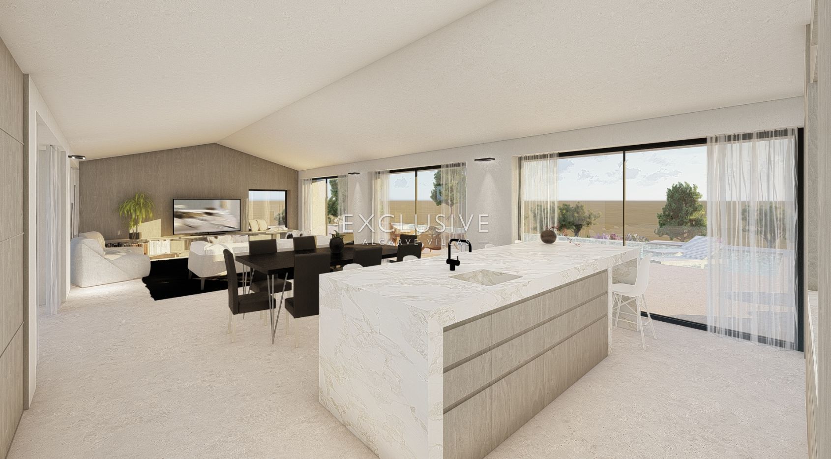Groot bouwperceel met goedgekeurd project, Lagoa, Algarve