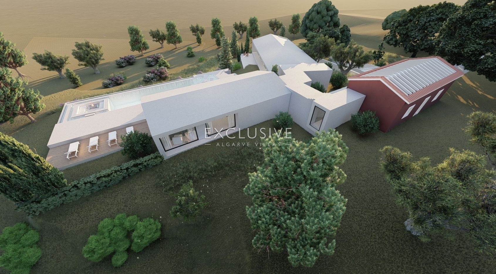 Groot bouwperceel met goedgekeurd project, Lagoa, Algarve