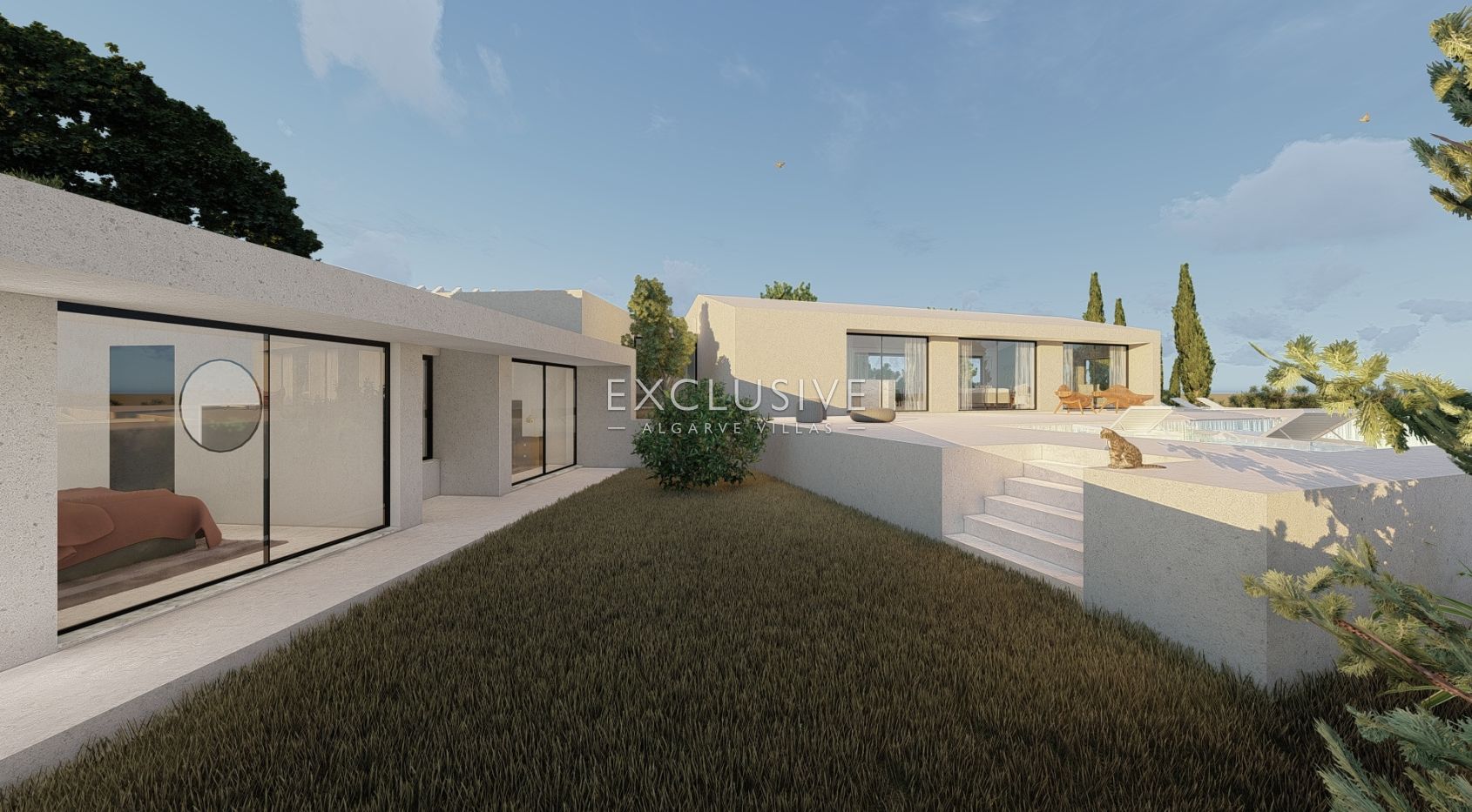 Groot bouwperceel met goedgekeurd project, Lagoa, Algarve