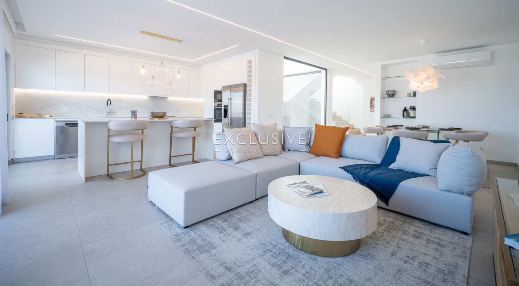 Modern Villa Luxury in Tranquil Almancil with Distant Sea Views, Algarve