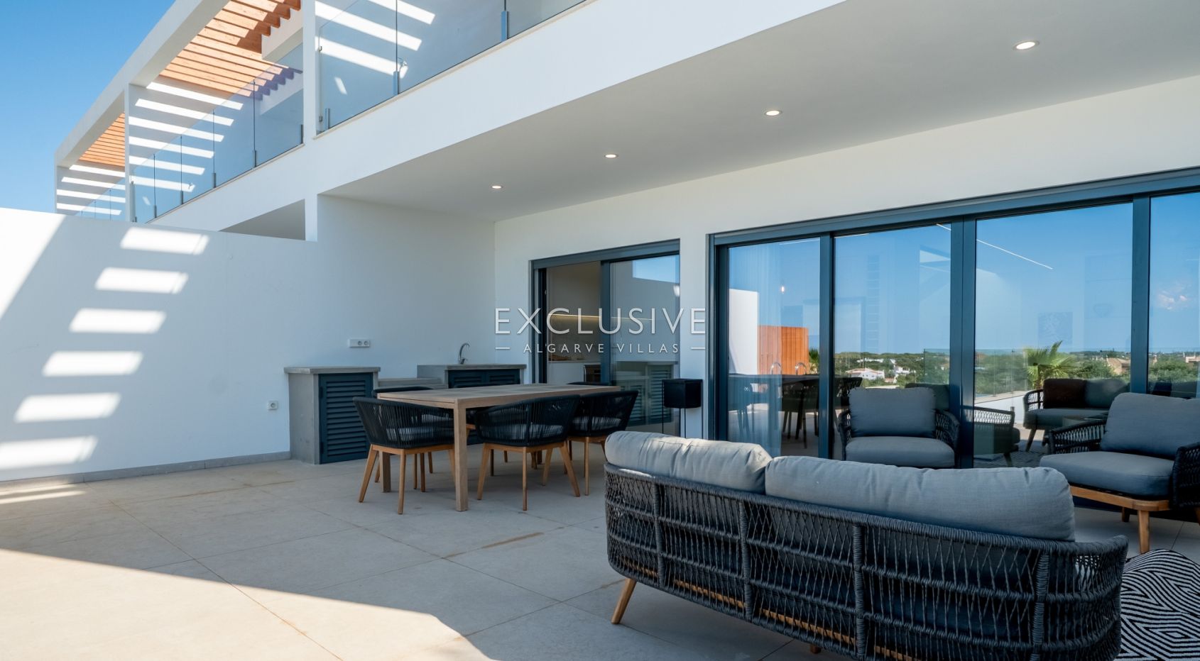 Modern Villa Luxury in Tranquil Almancil with Distant Sea Views, Algarve