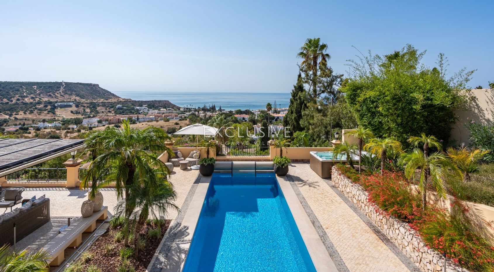 Exceptional Praia da Luz Villa with Breathtaking Ocean and Village Views, Algarve