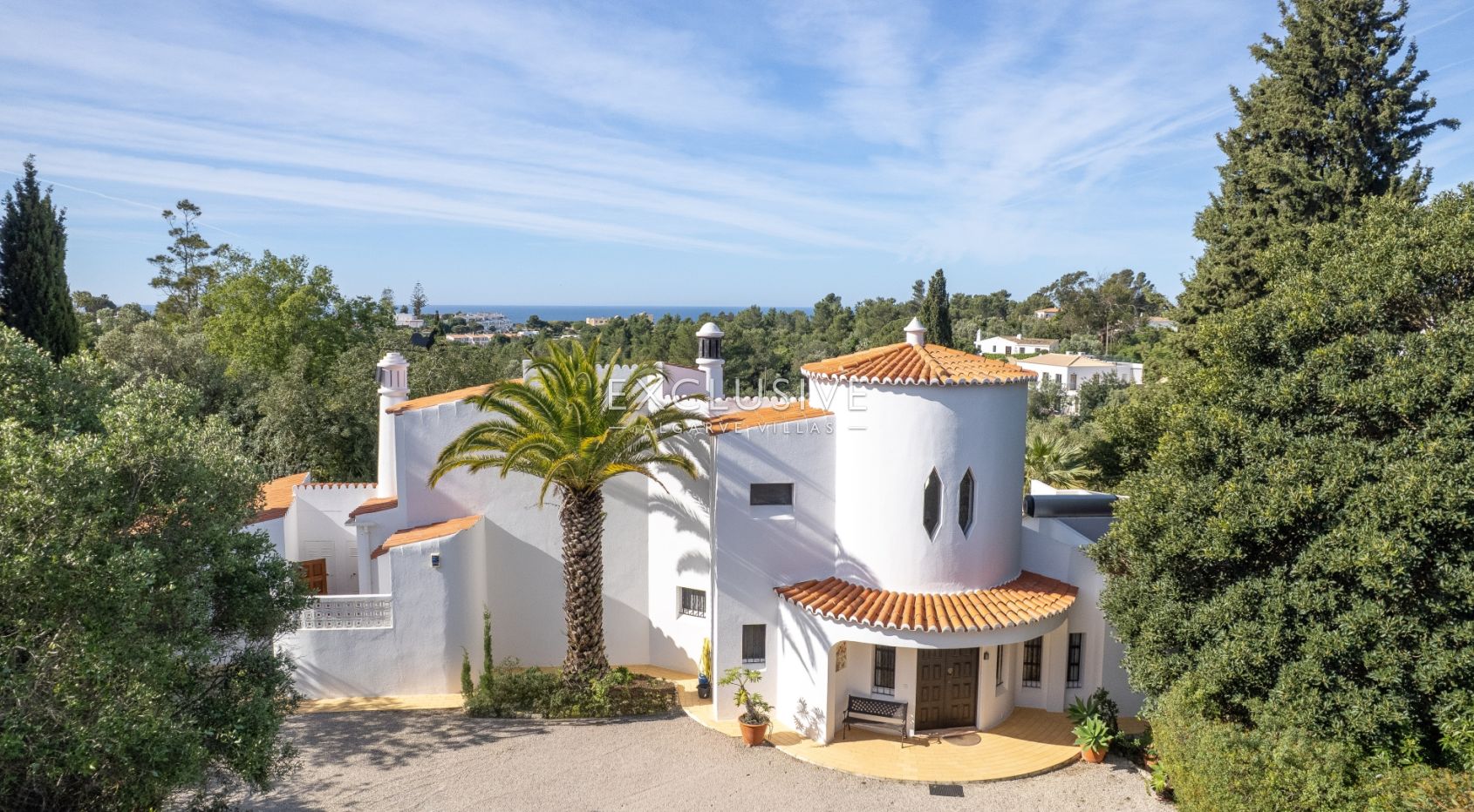 3 Schlafzimmer + separates 4. Schlafzimmer, Villa Carvoeiro, Pool und Meerblick in der