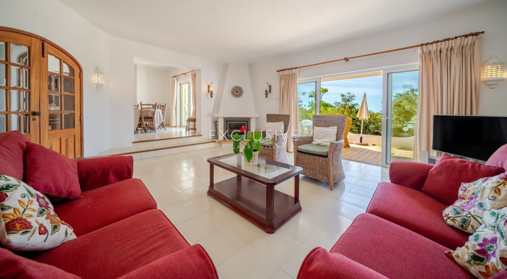 3 Schlafzimmer + separates 4. Schlafzimmer, Villa Carvoeiro, Pool und Meerblick in der