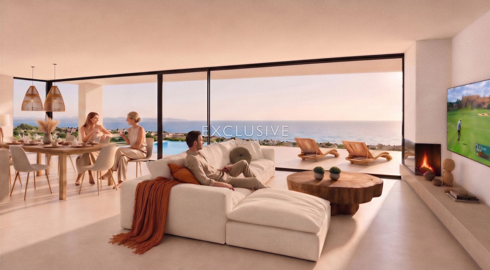 Turnkey Contemporary Villa Project with Ocean Views in Praia da Luz, Algarve
