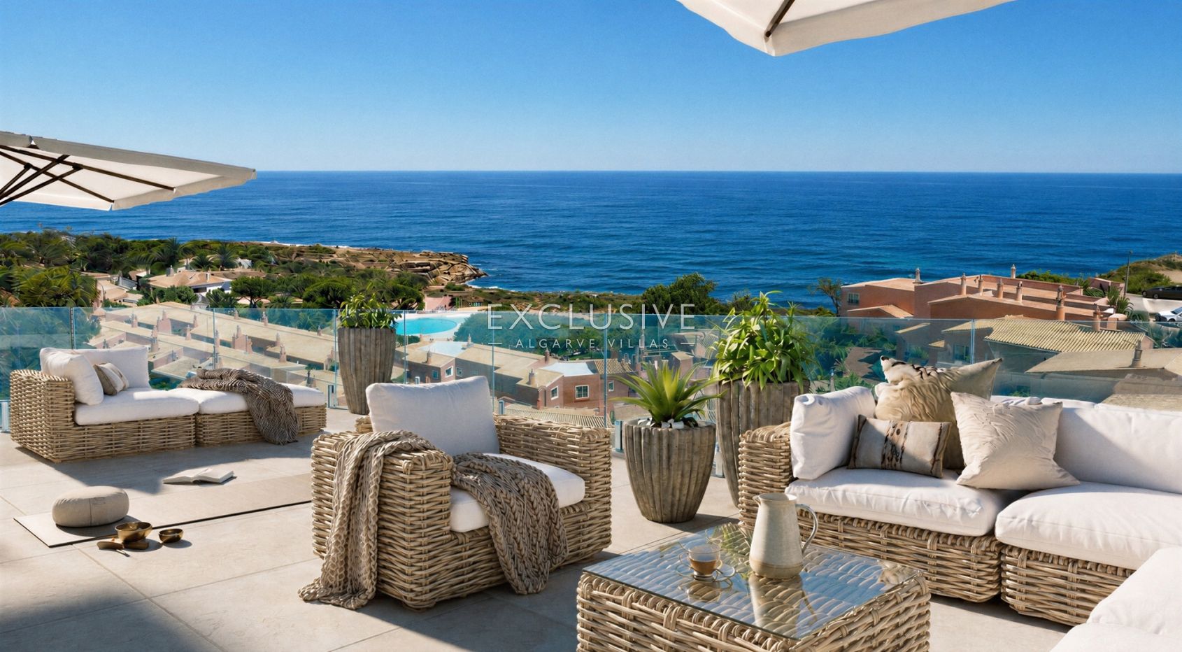 Turnkey Contemporary Villa Project with Ocean Views in Praia da Luz, Algarve