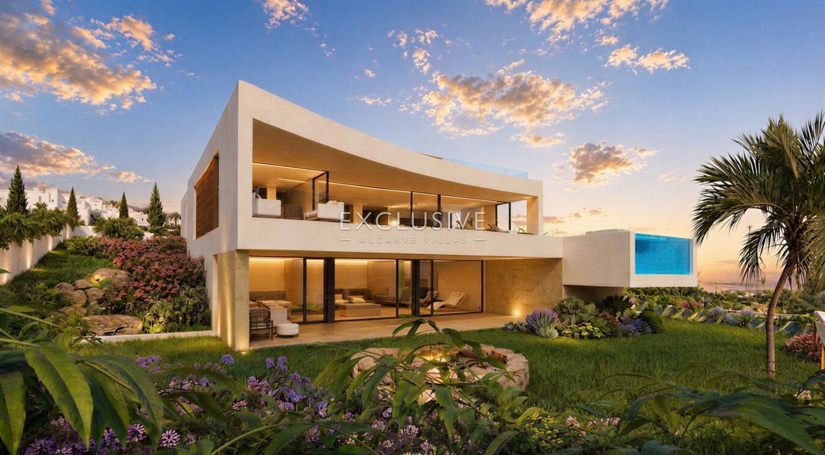 Turnkey Contemporary Villa Project with Ocean Views in Praia da Luz, Algarve