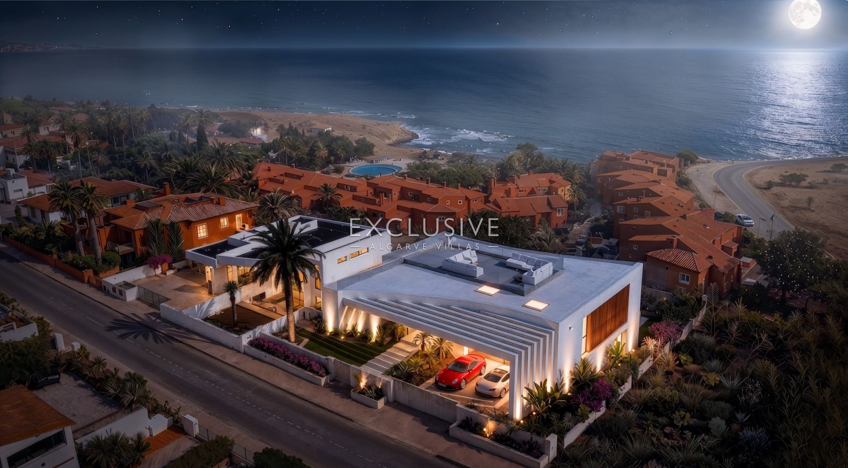 Turnkey Contemporary Villa Project with Ocean Views in Praia da Luz, Algarve