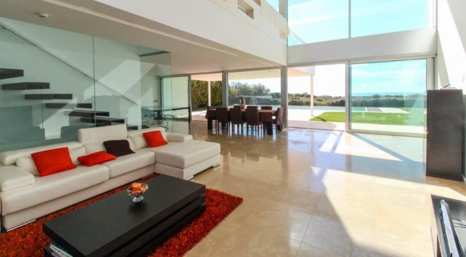 Unique luxury sea view Contemporary villa on front line plot in Burgau near Lagos, Algarve