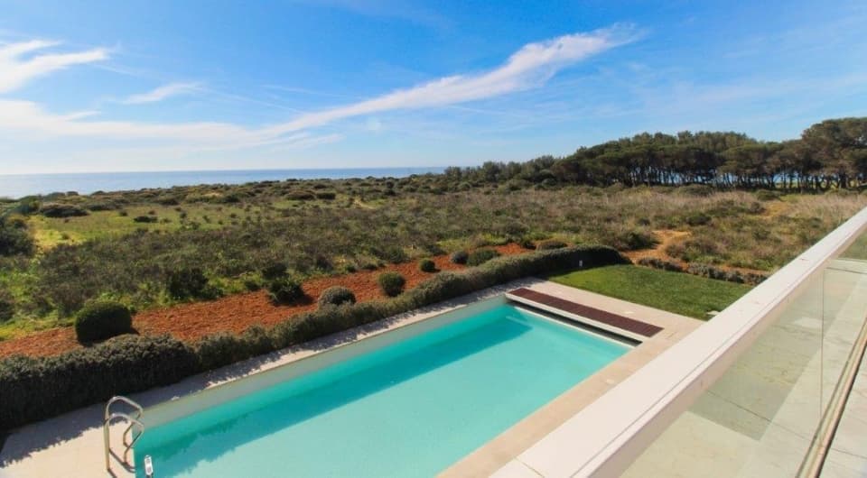Unique luxury sea view Contemporary villa on front line plot in Burgau near Lagos, Algarve