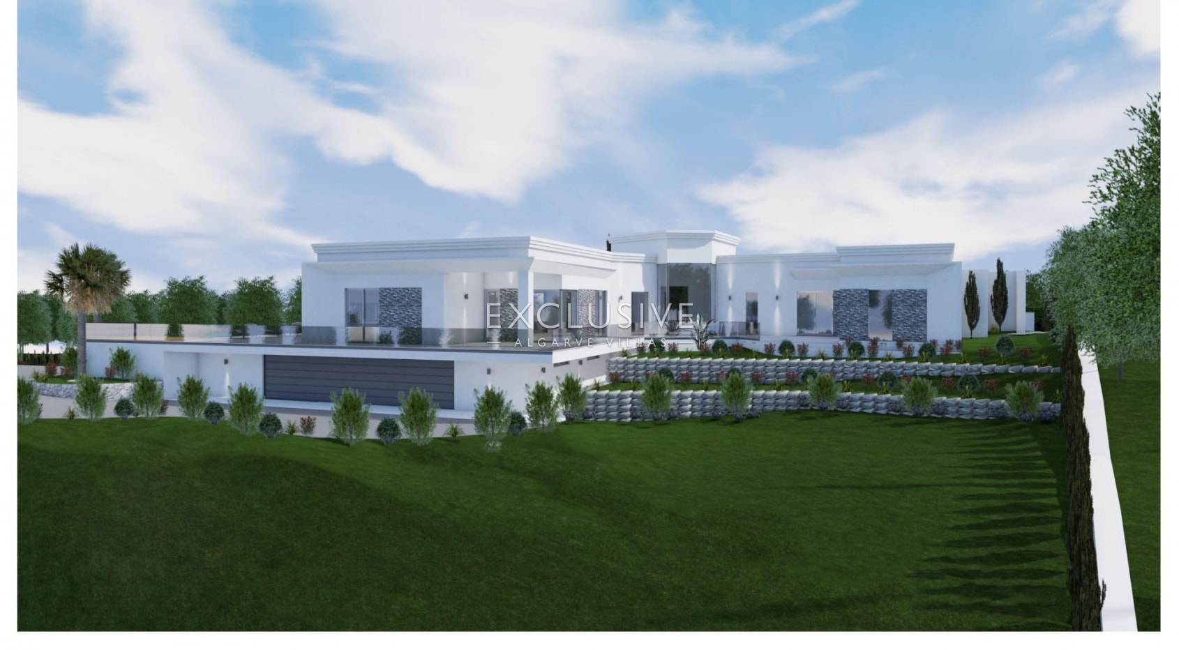 Fantastic plot with panoramic view with project for renovation villa near Vilamoura