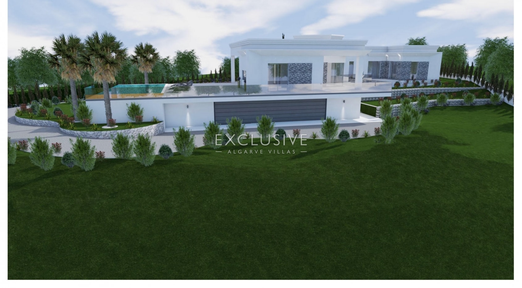 Fantastic plot with panoramic view with project for renovation villa near Vilamoura