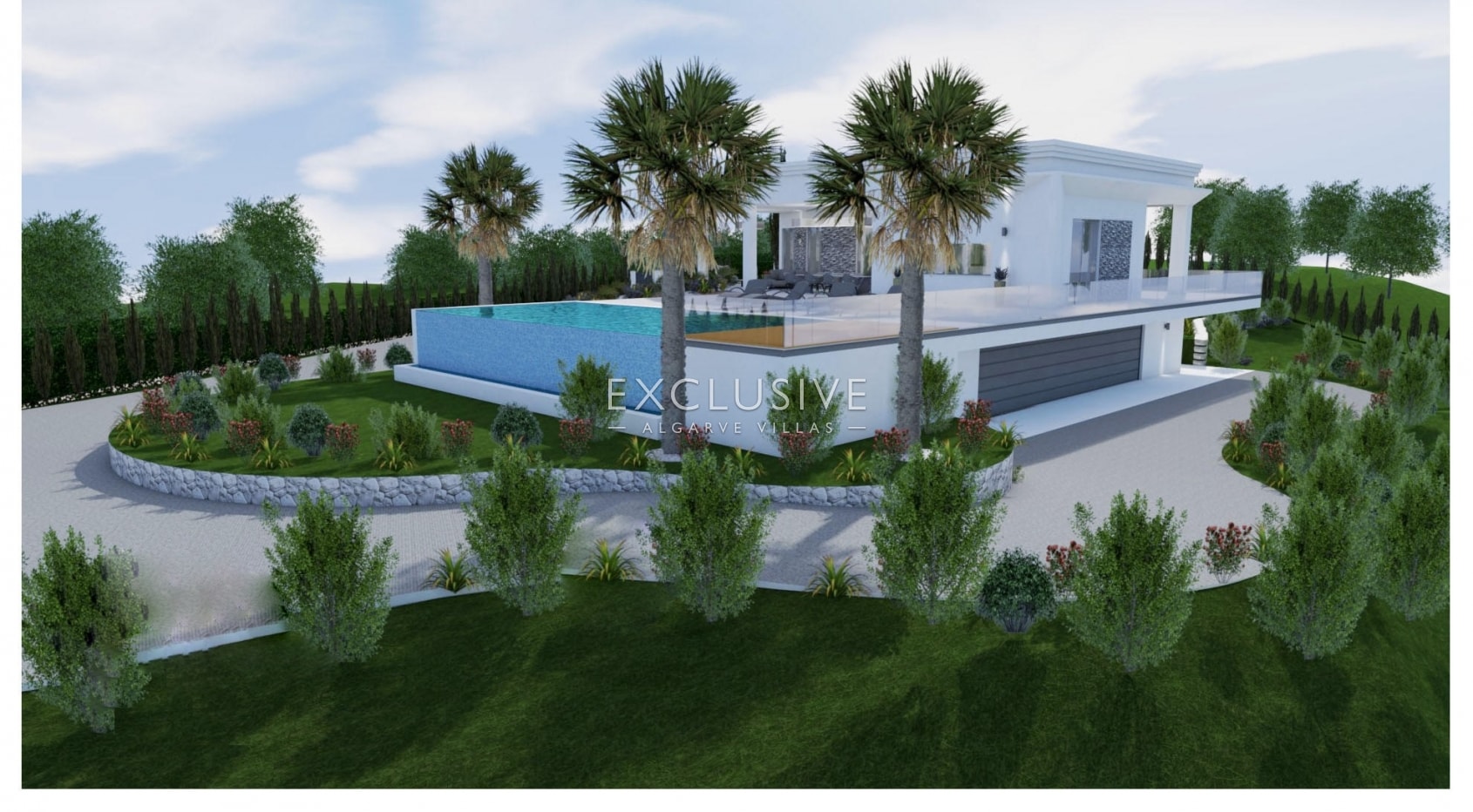 Fantastic plot with panoramic view with project for renovation villa near Vilamoura
