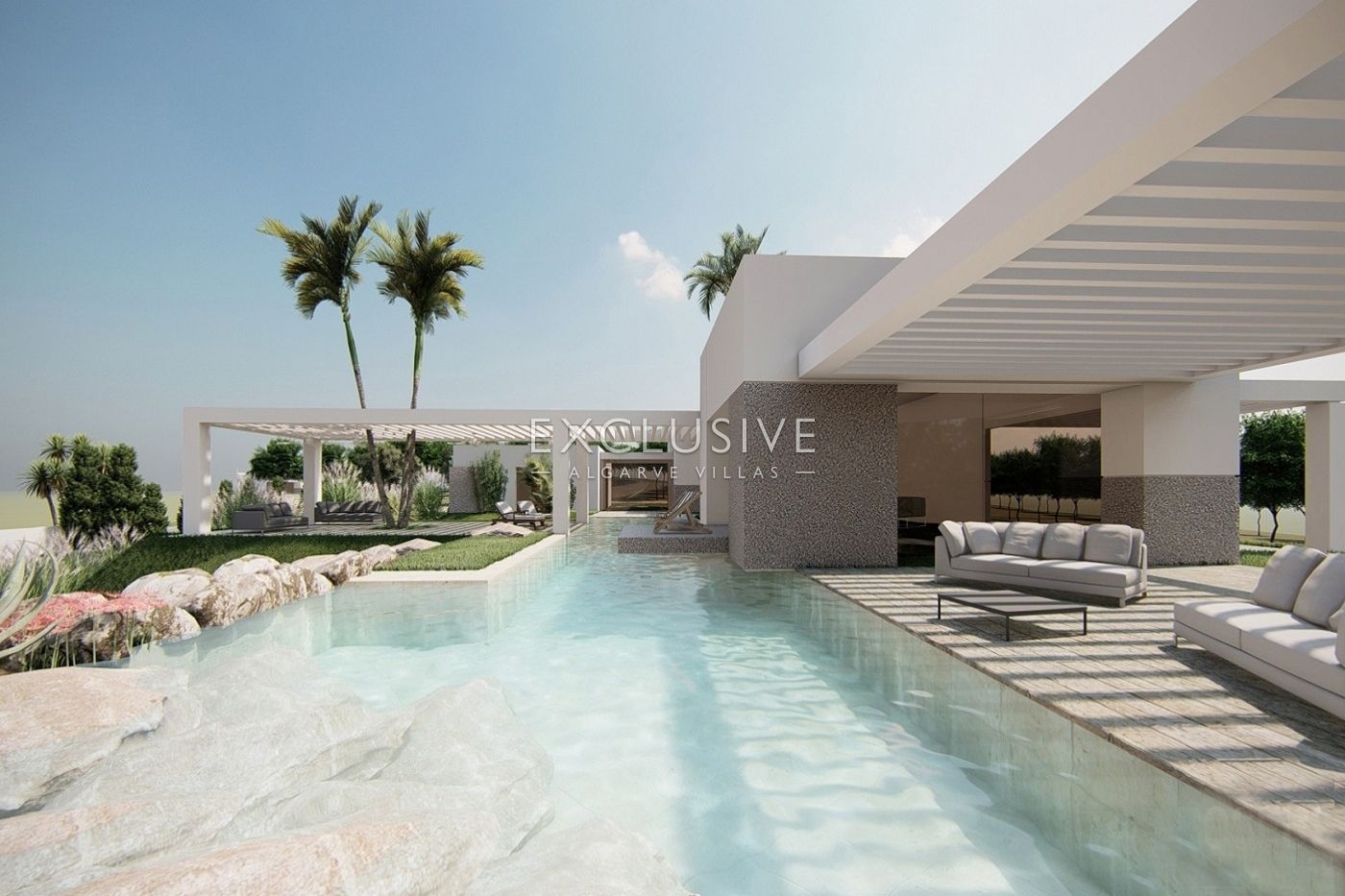4 ha oder Land in der Nähe von Vale do Lobo mit Projekt für ein großes Haus mit Swimmingpool, zu ver