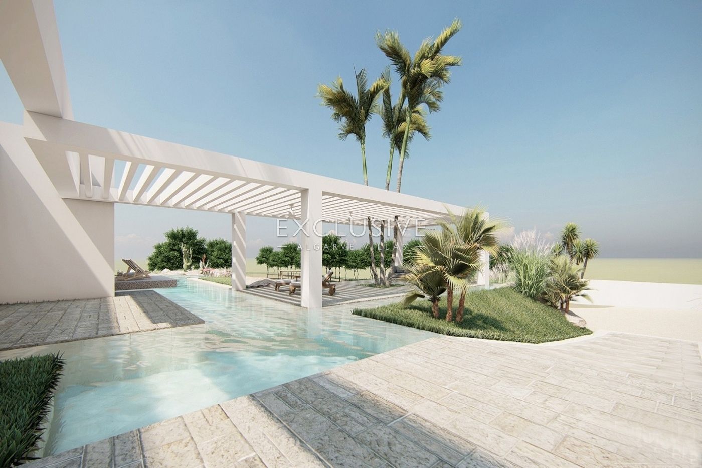 4 ha oder Land in der Nähe von Vale do Lobo mit Projekt für ein großes Haus mit Swimmingpool, zu ver