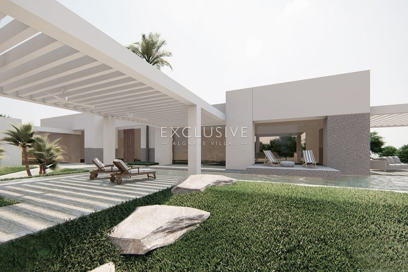 4 ha oder Land in der Nähe von Vale do Lobo mit Projekt für ein großes Haus mit Swimmingpool, zu ver