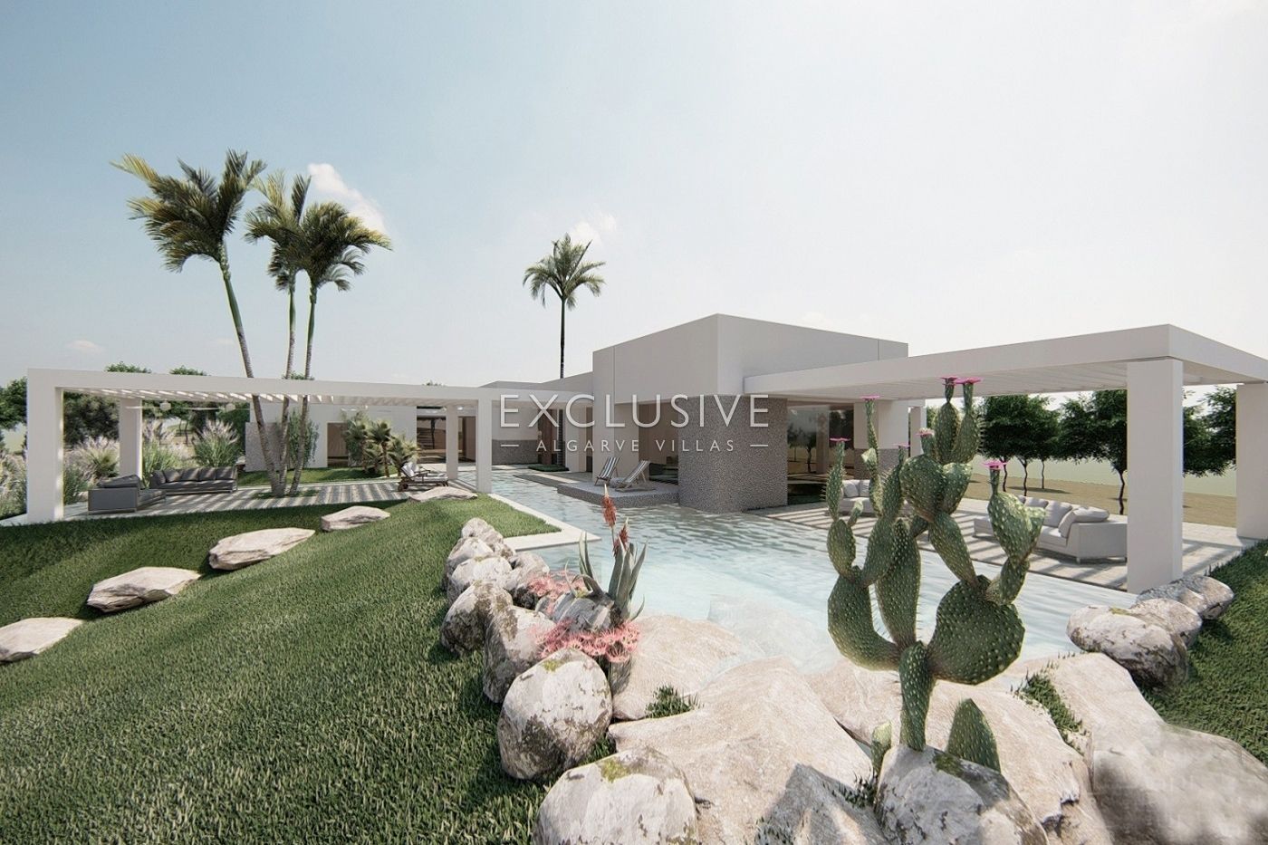 4 ha oder Land in der Nähe von Vale do Lobo mit Projekt für ein großes Haus mit Swimmingpool, zu ver