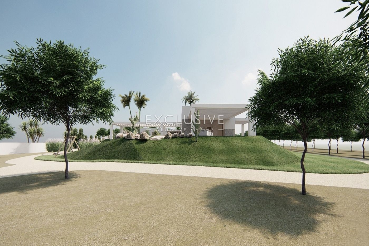 4 ha oder Land in der Nähe von Vale do Lobo mit Projekt für ein großes Haus mit Swimmingpool, zu ver