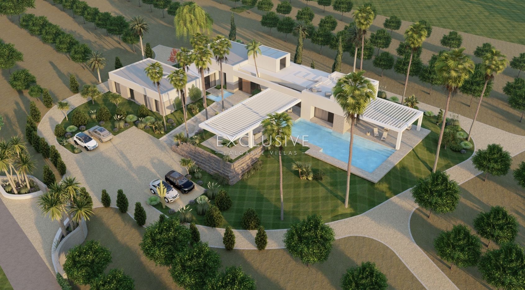 4 ha oder Land in der Nähe von Vale do Lobo mit Projekt für ein großes Haus mit Swimmingpool, zu ver