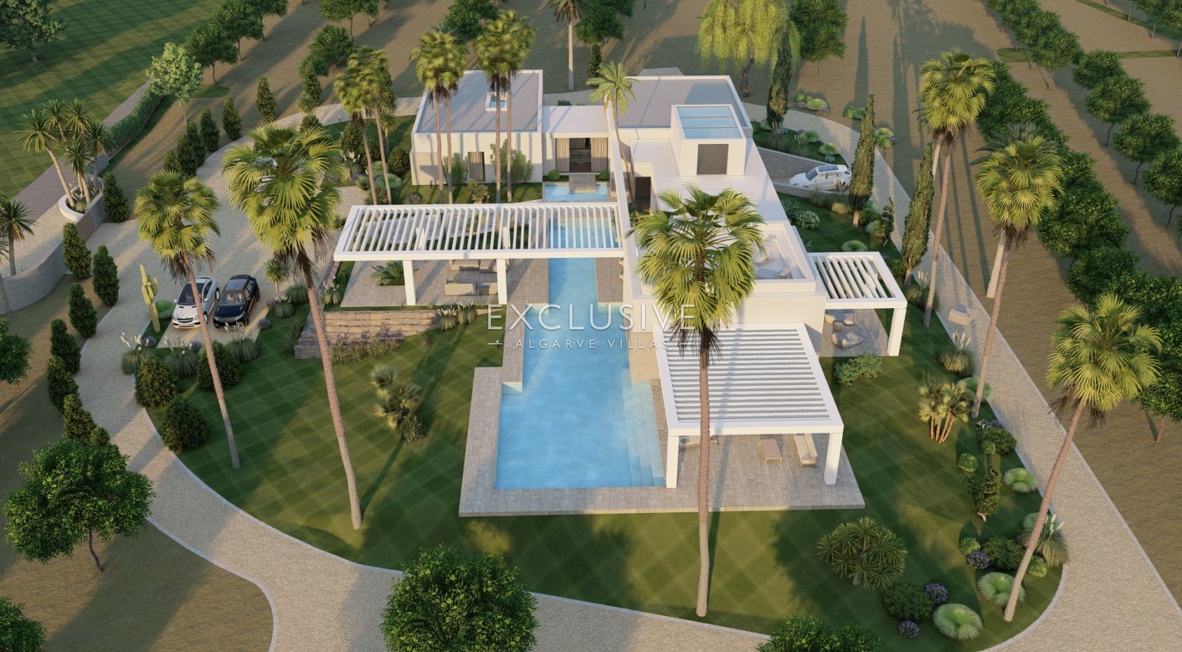 4 ha oder Land in der Nähe von Vale do Lobo mit Projekt für ein großes Haus mit Swimmingpool, zu ver