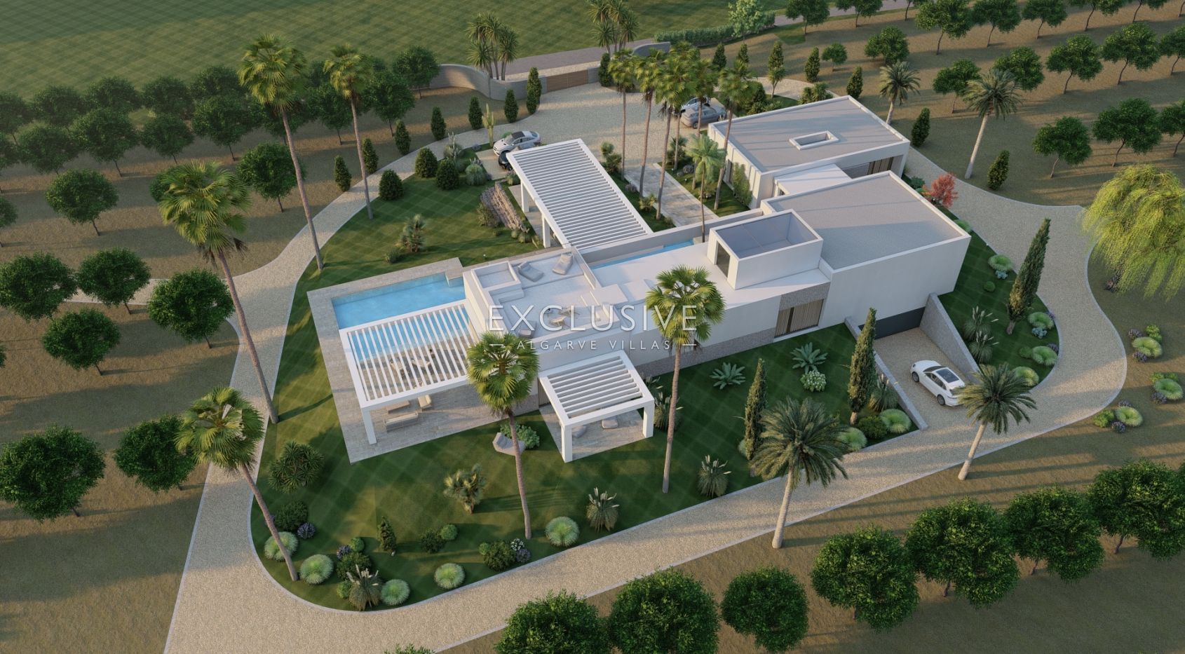 4 ha oder Land in der Nähe von Vale do Lobo mit Projekt für ein großes Haus mit Swimmingpool, zu ver