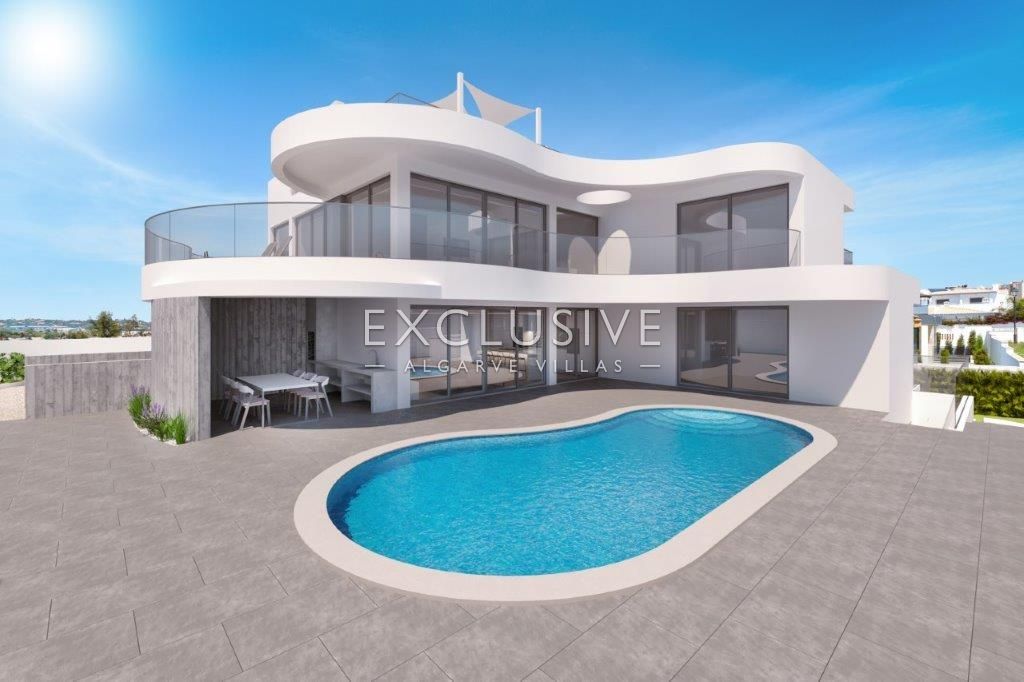 Gloednieuwe, moderne villa in Lagos, vlakbij het strand van Porto de Mós, Algarve