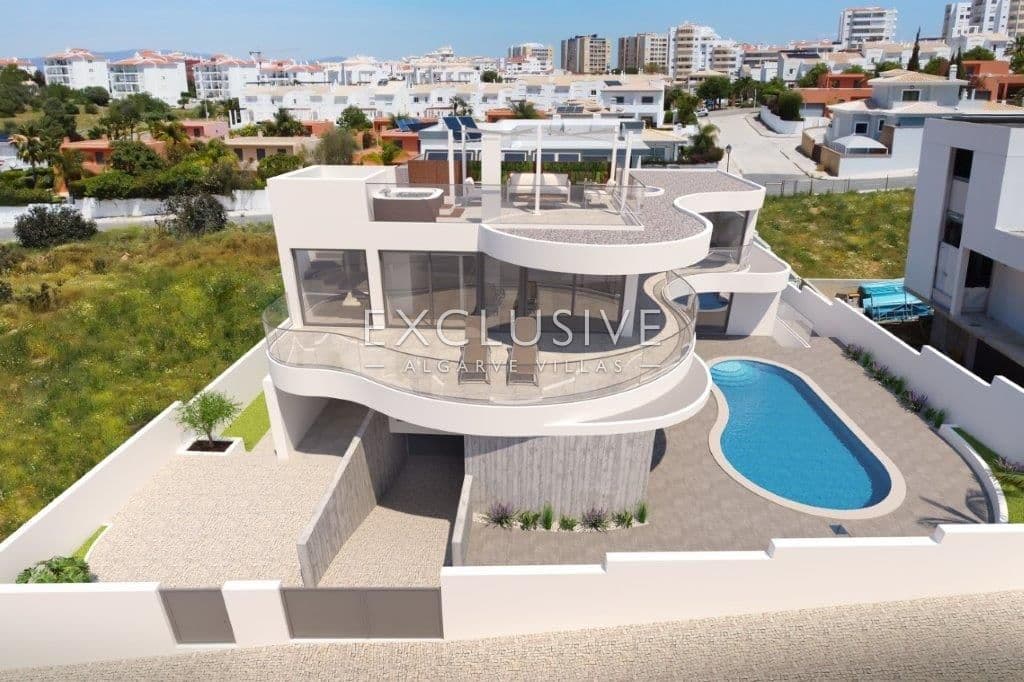 Villa contemporaine flambant neuve à Lagos, près de la plage de Porto de Mós, en Algarve-1