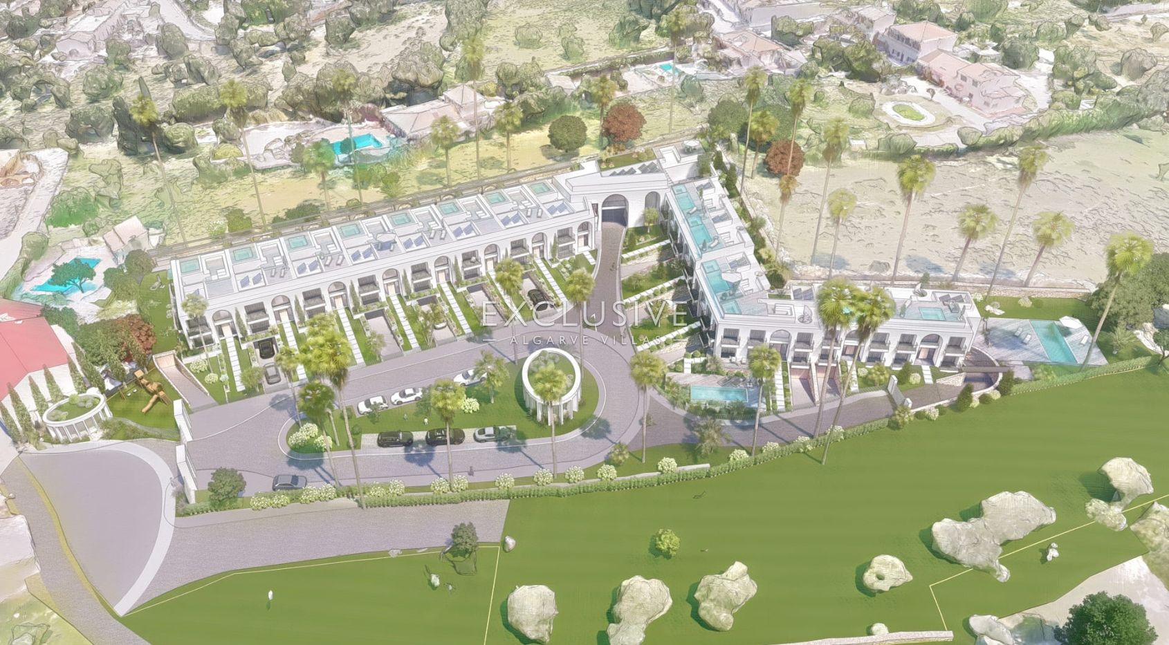 Large plot for construction with project approved, Boliqueime, Algarve