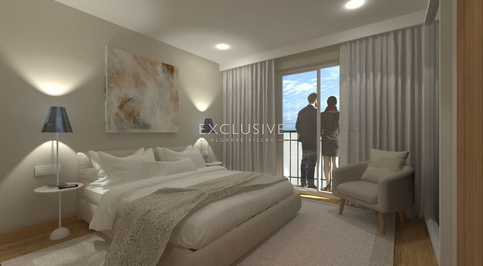 Modern 2-slaapkamerappartement in Lagos (Algarve) dicht bij het centrum