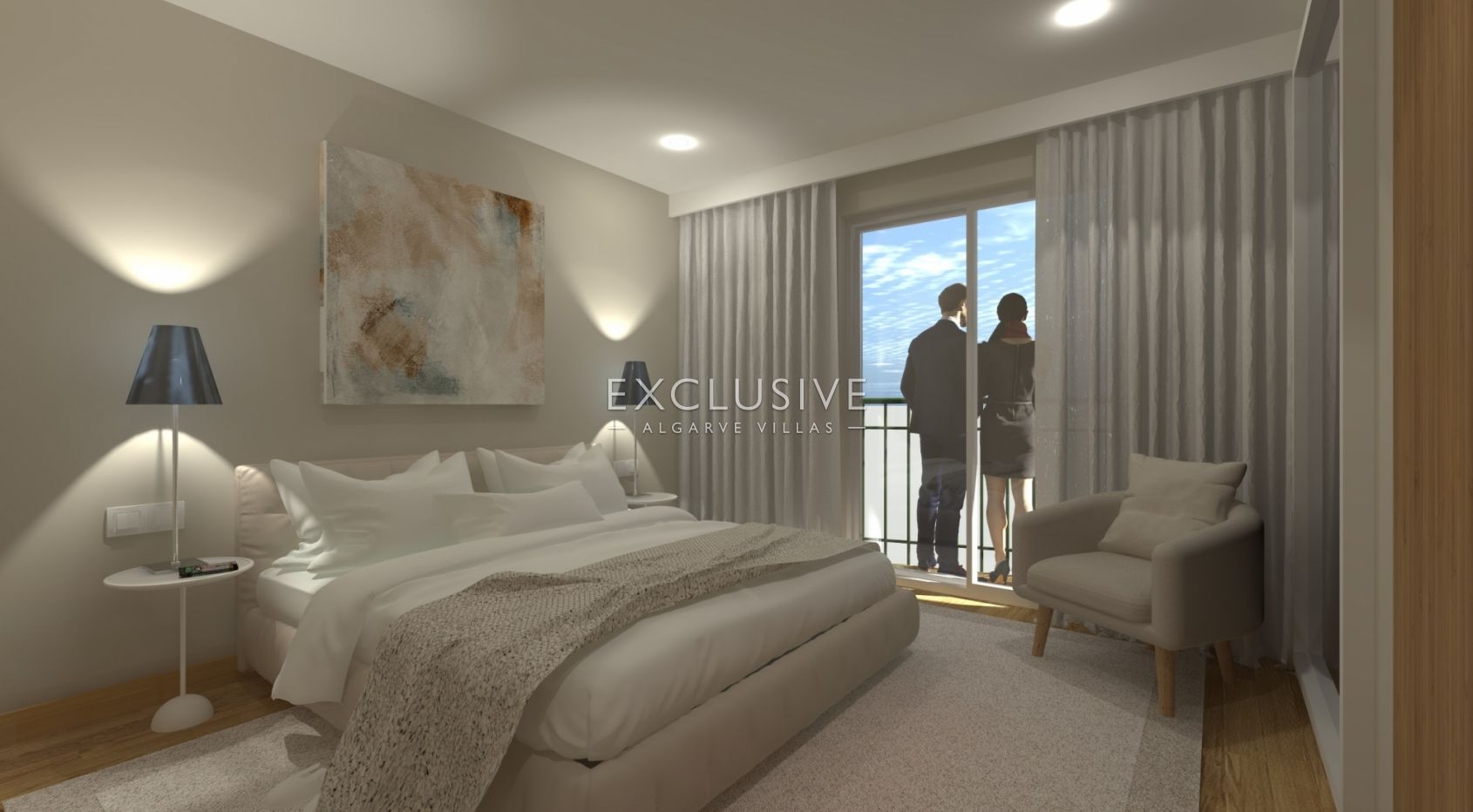 Modern 2-slaapkamerappartement in Lagos (Algarve) dicht bij het centrum