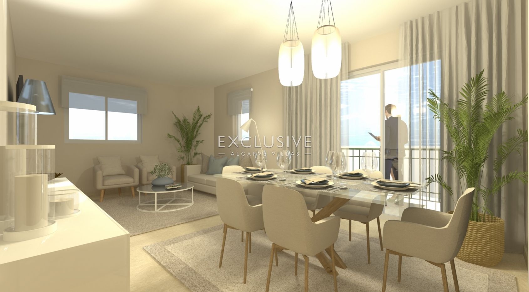 Modern 2-slaapkamerappartement in Lagos (Algarve) dicht bij het centrum
