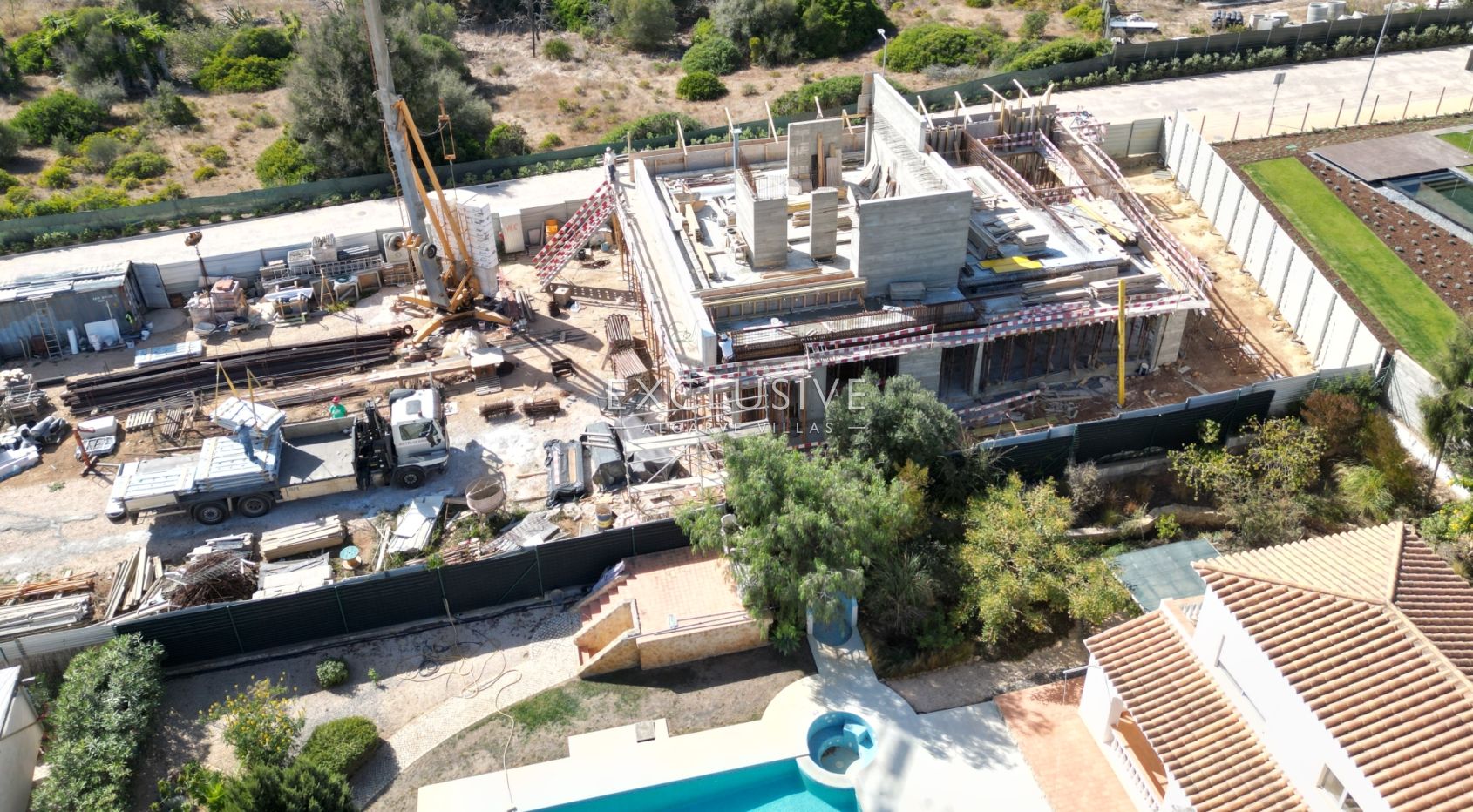 Prachtige moderne designvilla met zeezicht in Luz, Algarve