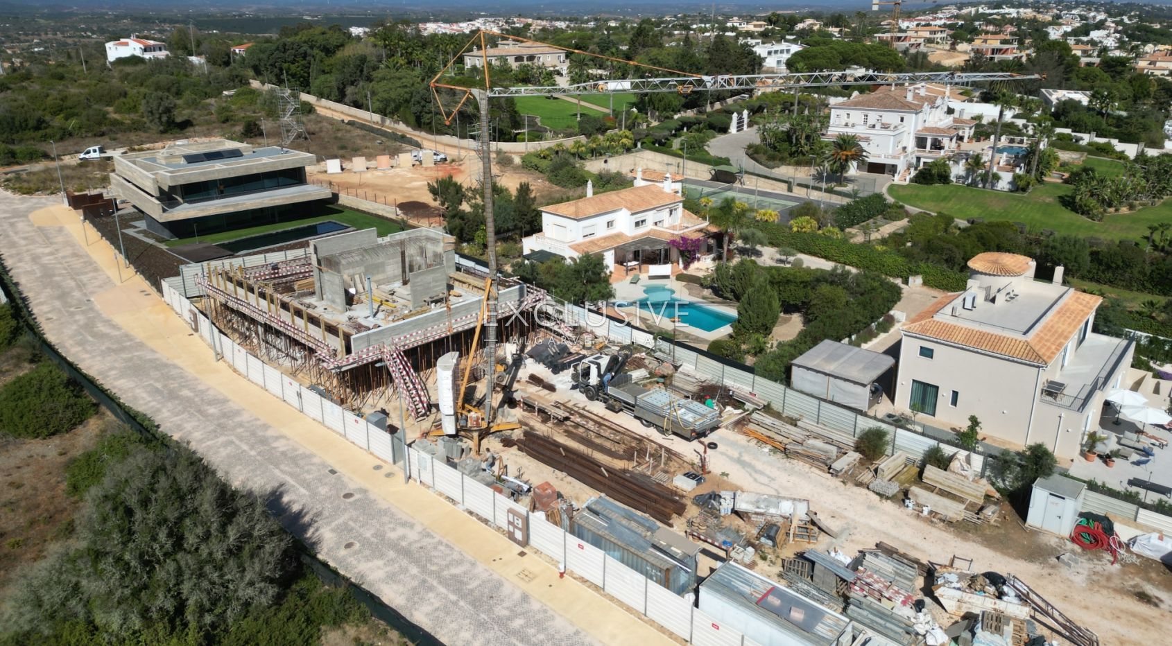 Prachtige moderne designvilla met zeezicht in Luz, Algarve