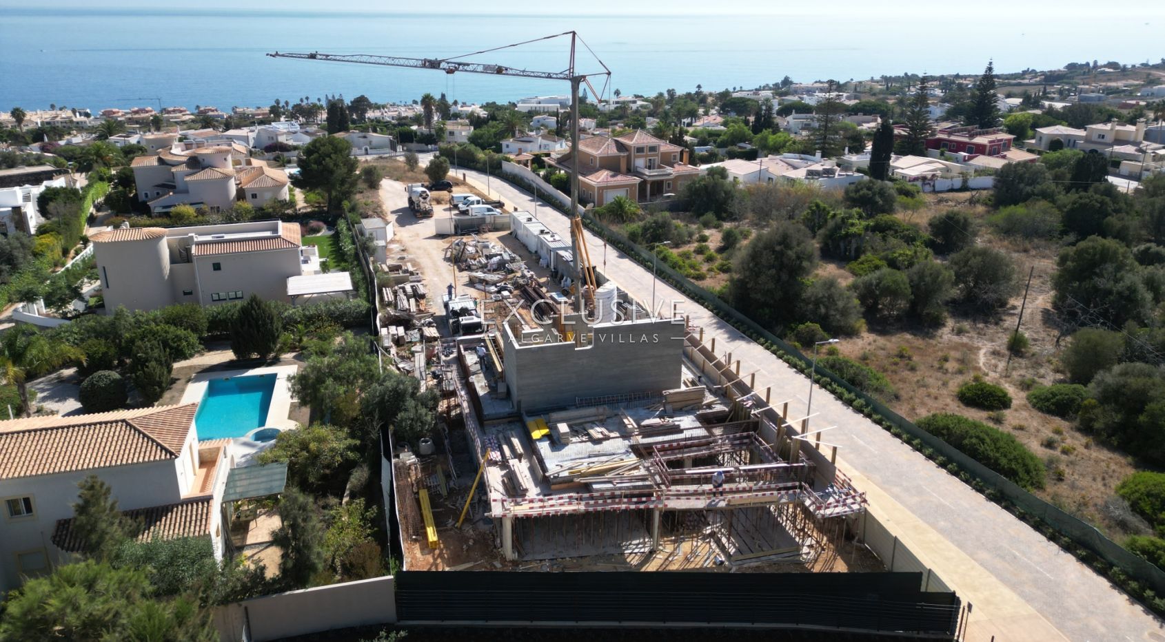 Prachtige moderne designvilla met zeezicht in Luz, Algarve