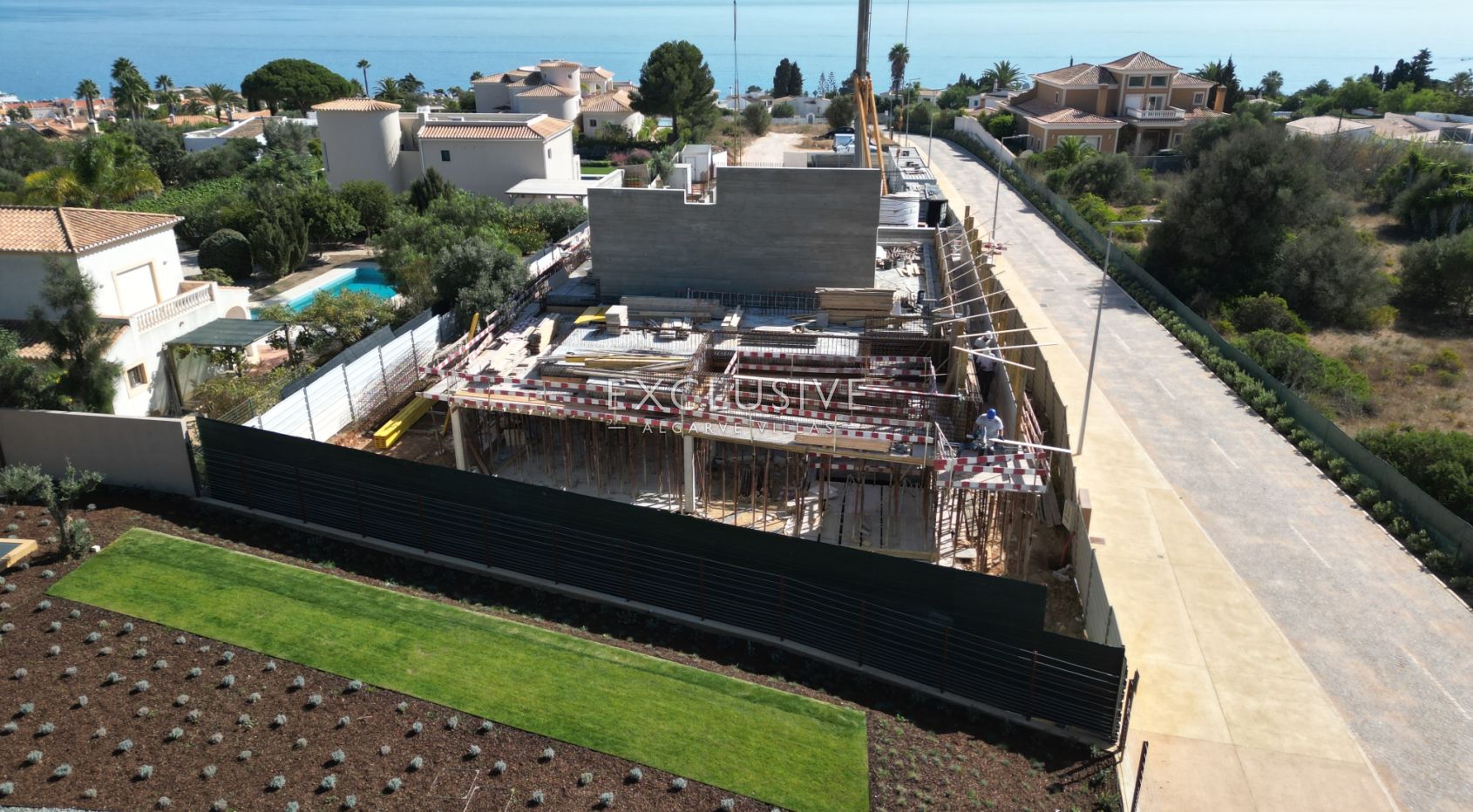 Prachtige moderne designvilla met zeezicht in Luz, Algarve