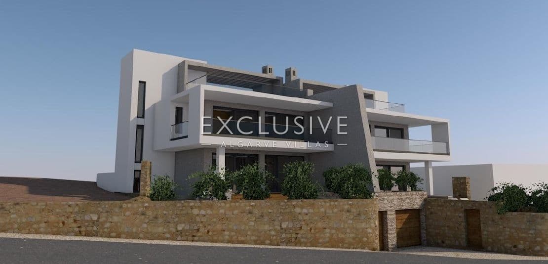 Villa moderne jumelée de 3 chambres avec piscine, Sta Barbara de Nexe, Algarve-2