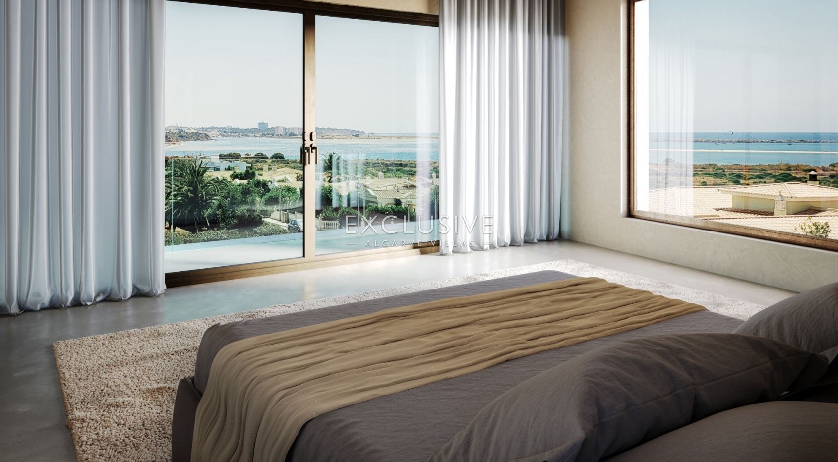 Zeitgenössische mediterrane Luxusvilla mit atemberaubendem Meerblick in Lagos, Algarve