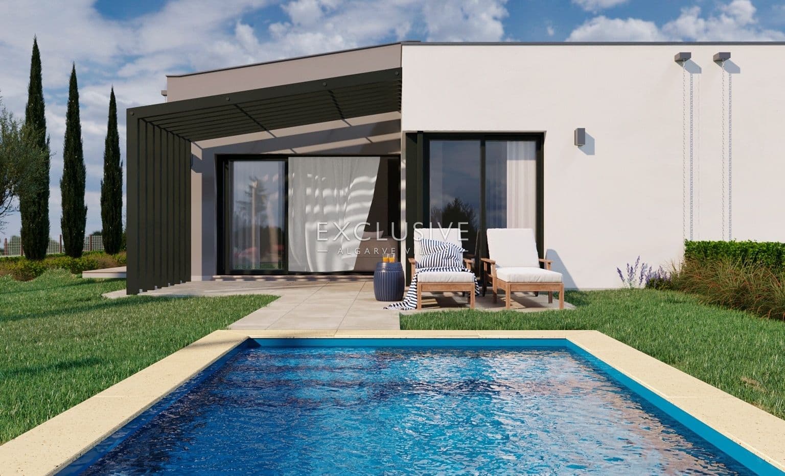 Maison de ville moderne 2 chambres à coucher avec piscine Golf Resort, Silves, Algarve-1