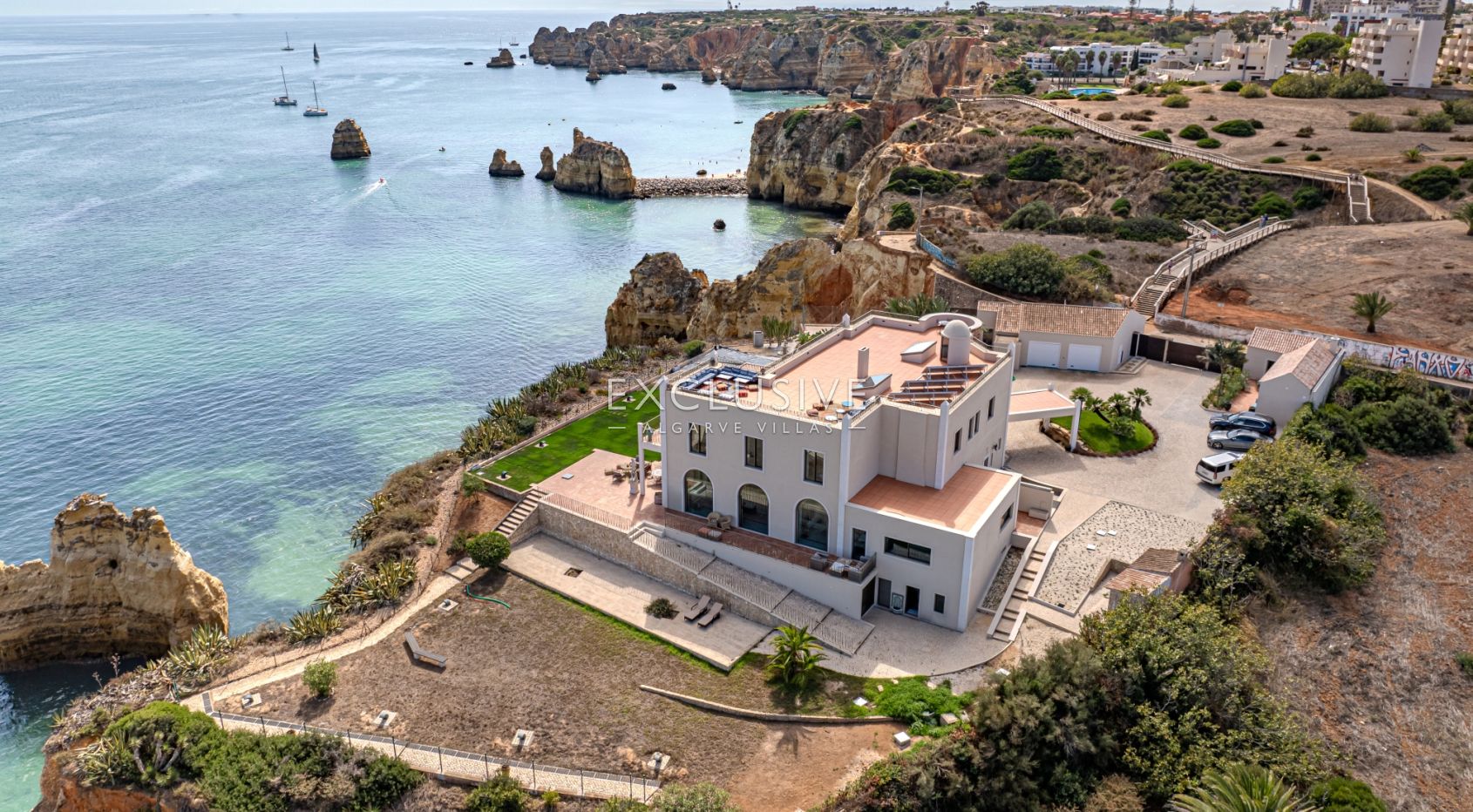 Moradia de frente para o mar com 8 quartos com ilha privada em Lagos, Algarve, Portugal