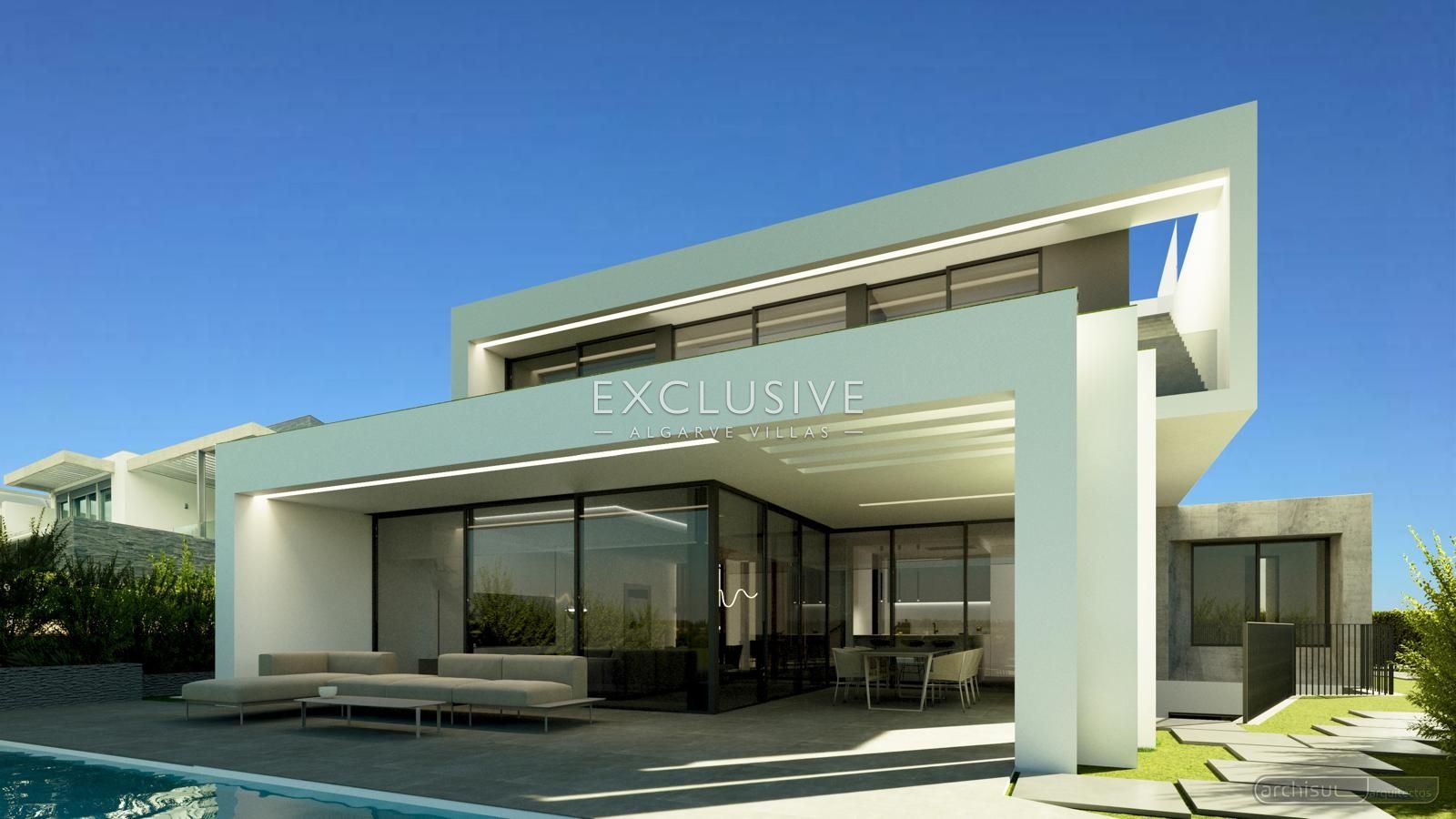 Luxe, moderne villa op een golfbaan in Vilamoura, Algarve