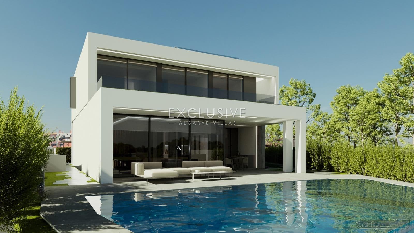 Villa contemporaine de luxe située sur un parcours de golf, à Vilamoura, en Algarve-1