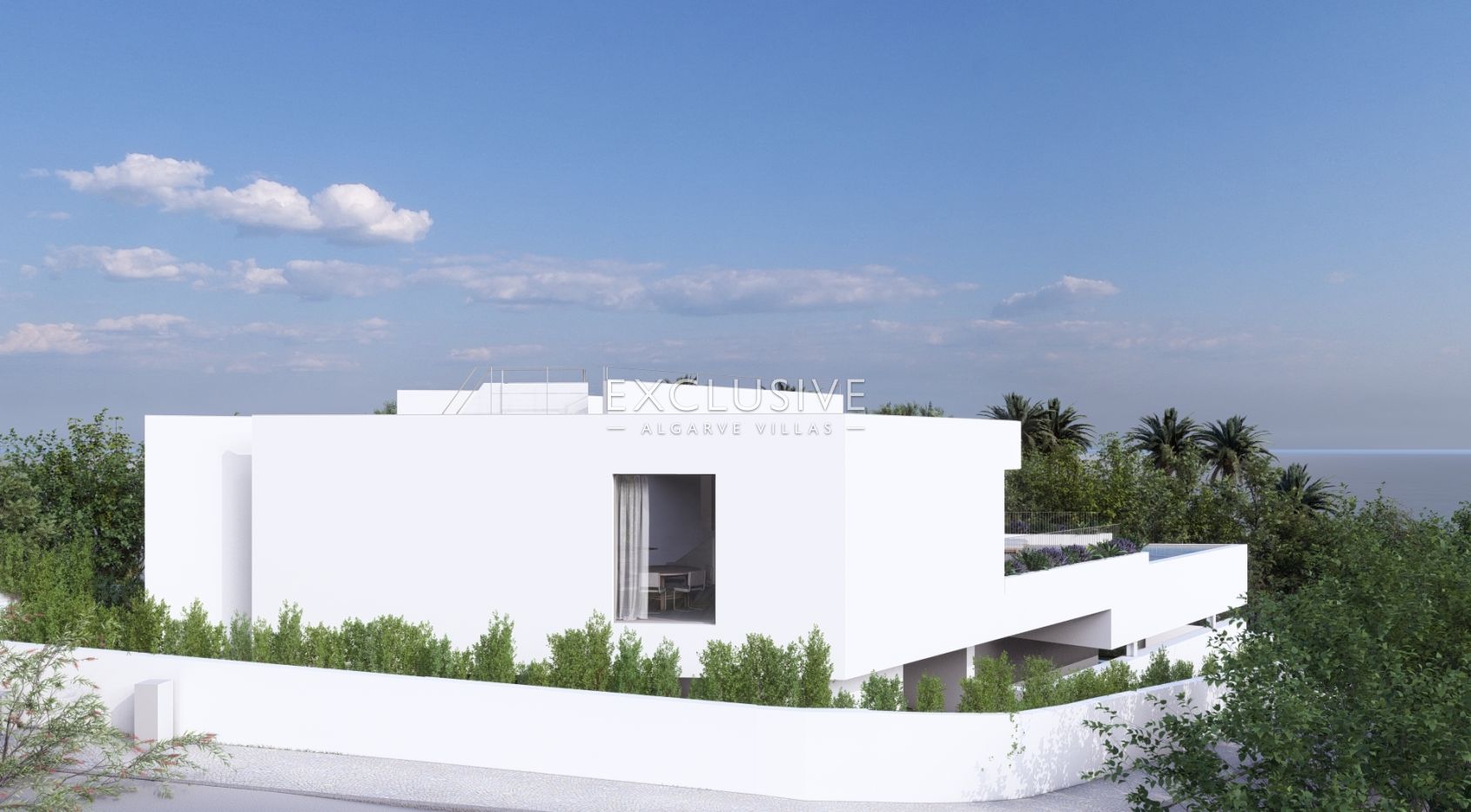 Building plot with approved project by renowned architect close to centre of Luz, Algarve
