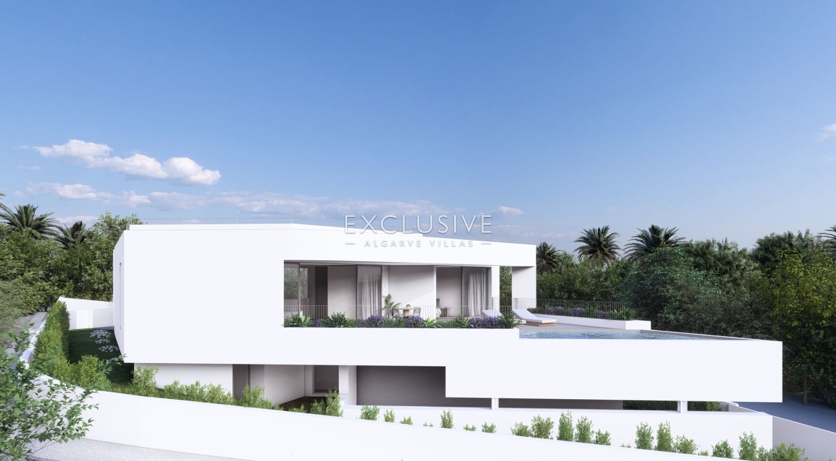 Building plot with approved project by renowned architect close to centre of Luz, Algarve