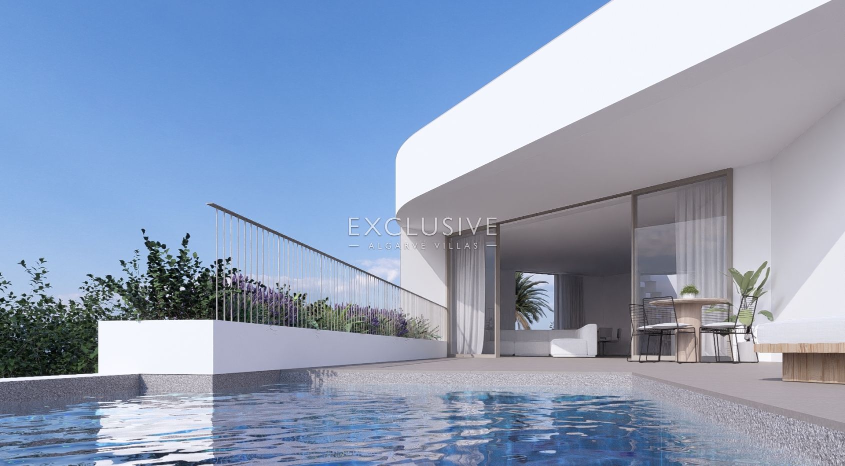 Building plot with approved project by renowned architect close to centre of Luz, Algarve