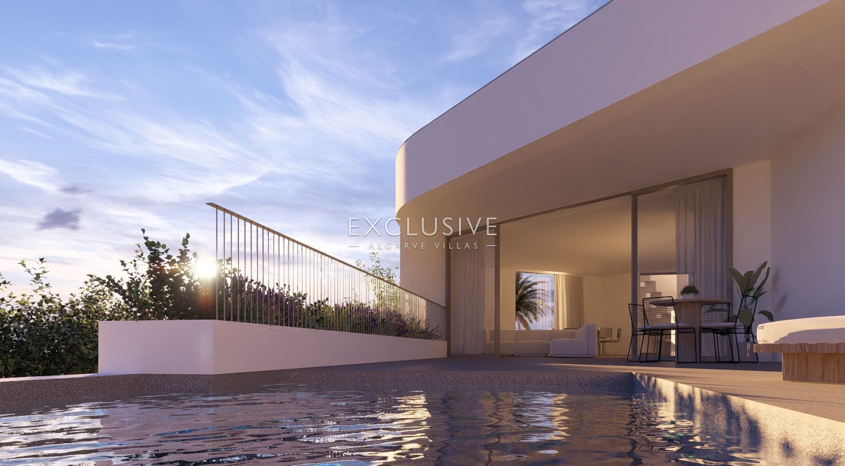 Building plot with approved project by renowned architect close to centre of Luz, Algarve