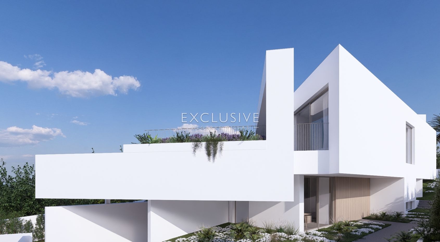 Building plot with approved project by renowned architect close to centre of Luz, Algarve
