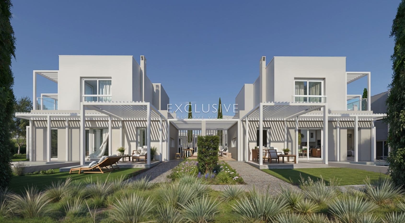 in Golf Resort, Doppelhaushälfte T2+1 Villa mit privatem Pool, Zentralalgarve-1