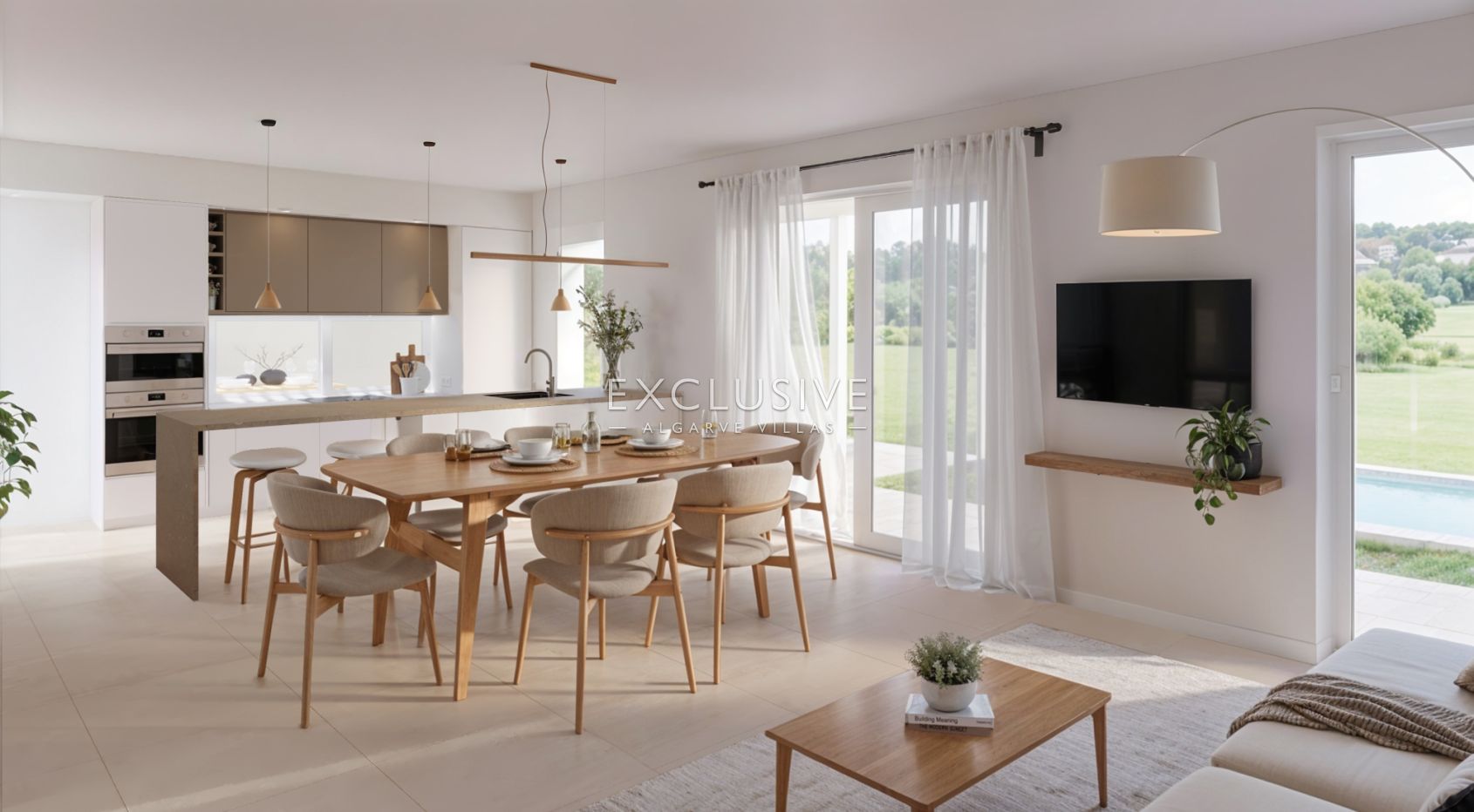 in Golf Resort, semi-detached T2+1 villa with private pool, Central Algarve