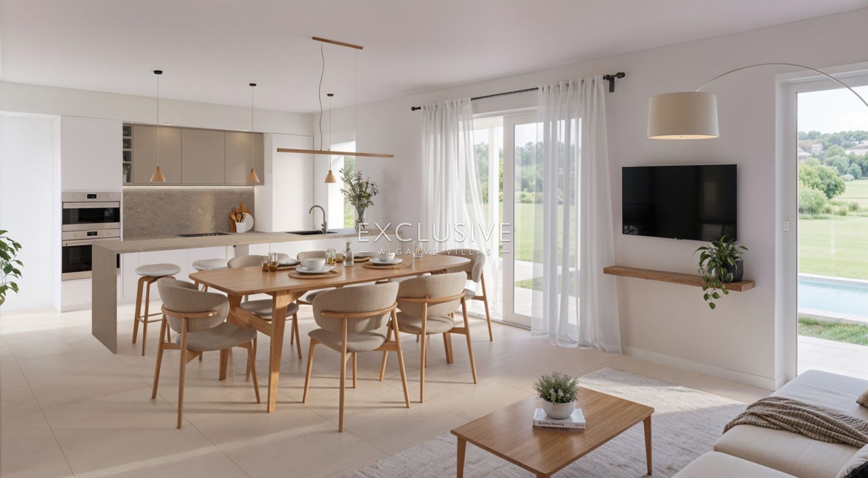in Golf Resort, semi-detached T2+1 villa with private pool, Central Algarve