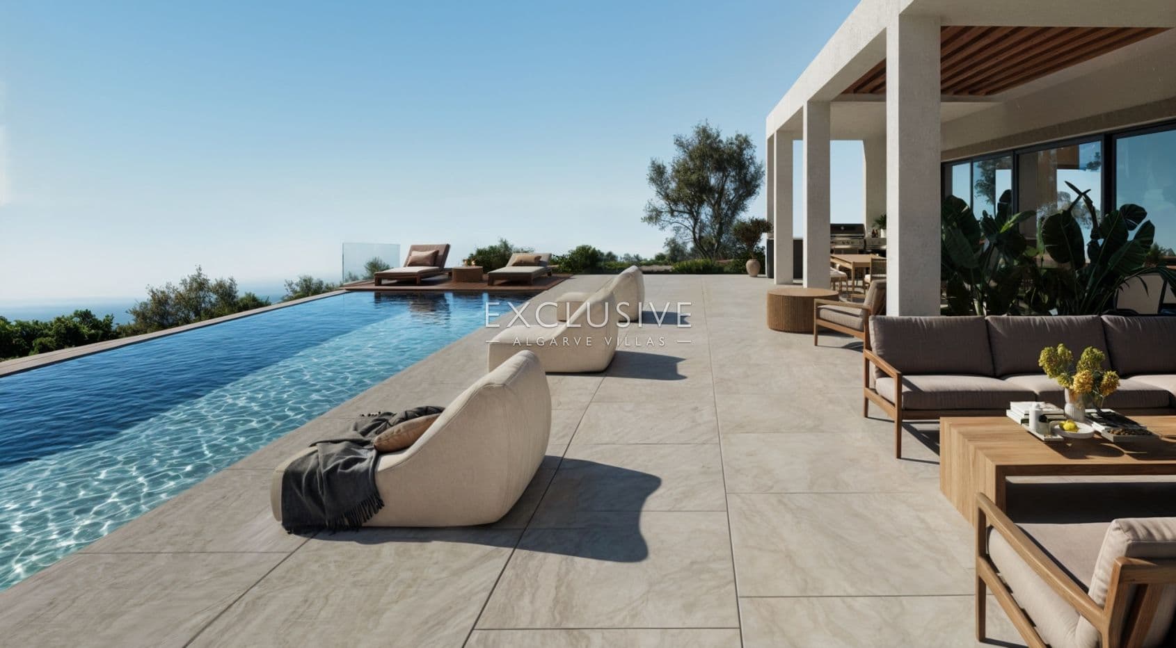 Neubau Villa mit 3 Schlafzimmern, Pool und Küstenblick in der Nähe von Loule, Algarve-2